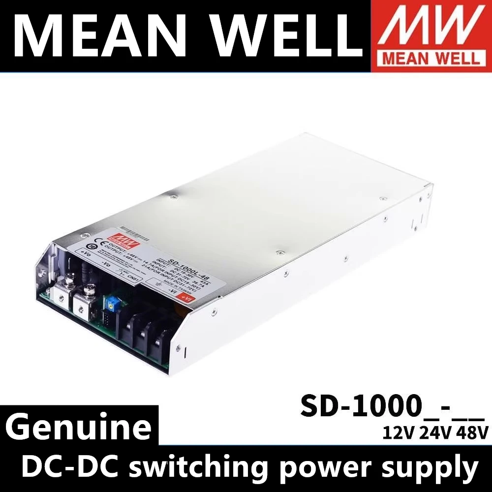 

Meanwell DC to DC 1000W SD-1000L-12/SD-1000L-24/SD-1000L-48 Switching Power Supply SD-1000L/1000H High Power 12V 24V 48V