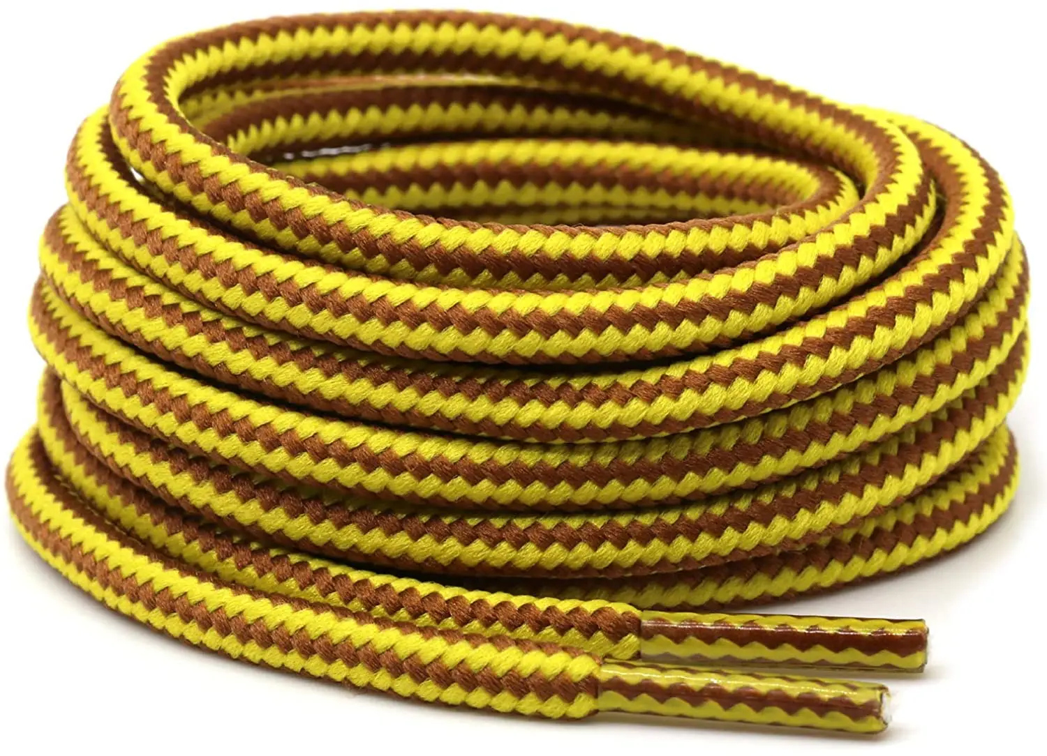 1 paio 18 colori a strisce doppio colore lacci per scarpe rotondi scarpe da ginnastica all'aperto lacci stivali di cotone lacci delle scarpe 70CM 90CM 120CM 150CM