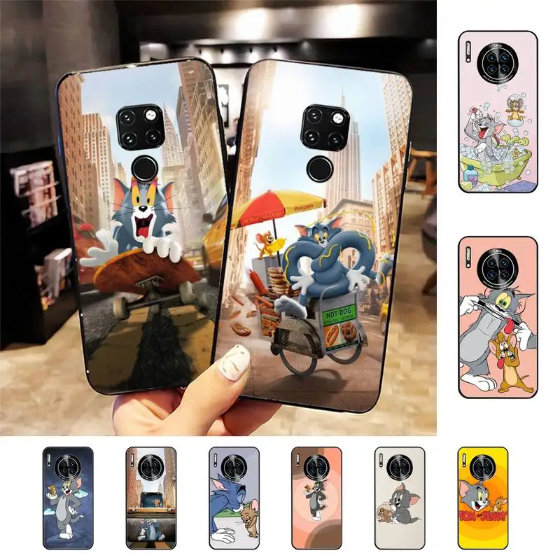 

Cartoon Cat And Mouse Phone Case For Huawei Nova 3I 3E mate20lite 20Pro 10lite Luxury funda case