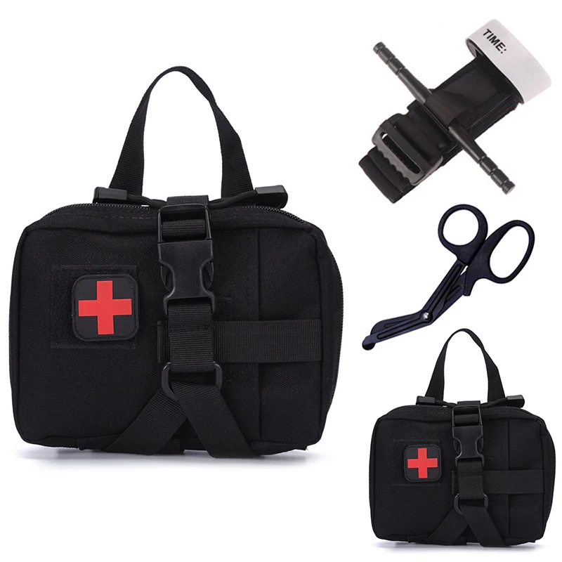 

Tactical CAT First Aid Kit Emergency Kit Outdoor Sports MOLLE Outdoor Portable Training Tourniquet Set Storage Bag