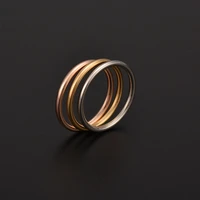 ailodo trendy stainless steel thin rings for women men minimalist couple rings simple fashion party wedding jewelry girls gift