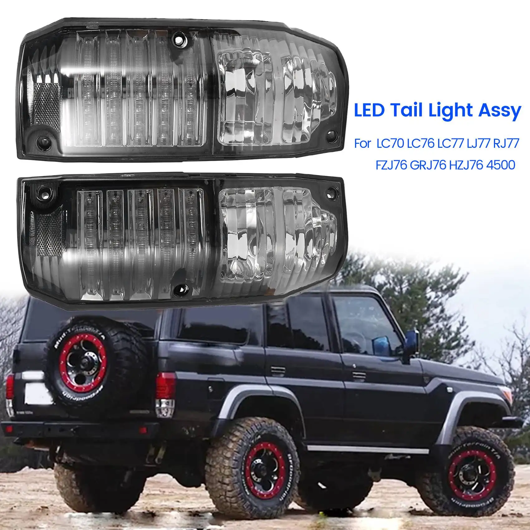 Автомобильный задний фонарь в сборе для Toyota Land Cruiser Prado LC70 LC76 LC77 LJ77 RJ77 FZJ76 GRJ76 HZJ76 4500