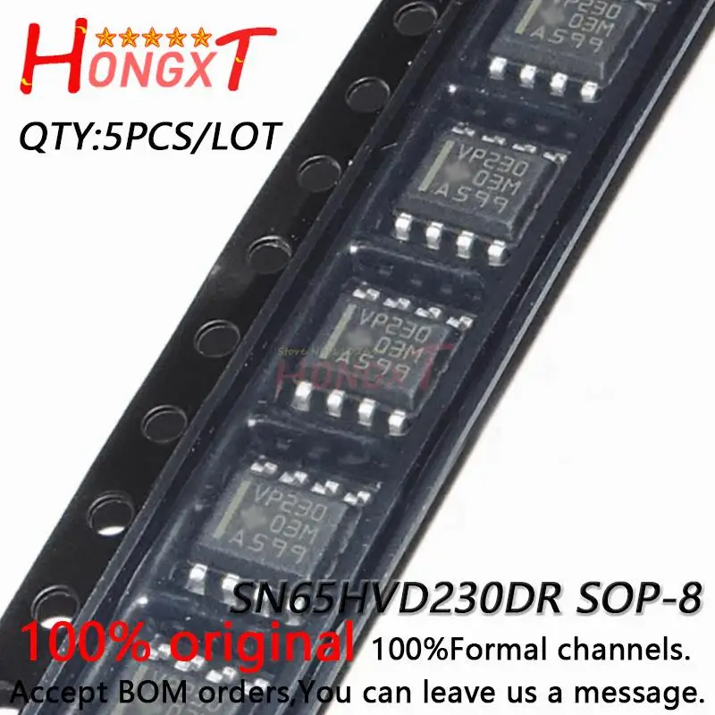 5 шт., новинка 100%, SN65HVD230DR SOP-8, CAN-шина детской модели.