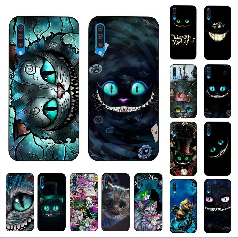 

Disney Alice in Wonderland Cat Phone Case for Samsung A51 01 50 71 21S 70 10 31 40 30 20E 11 A7 2018