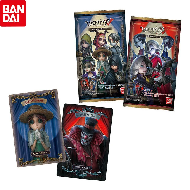

Genuine BANDAI Identity Ⅴ CANDY TOY Card Anime Figures Emily Dyer Freddy Riley Cartoon Collection Card Game Toy Kids Gifts