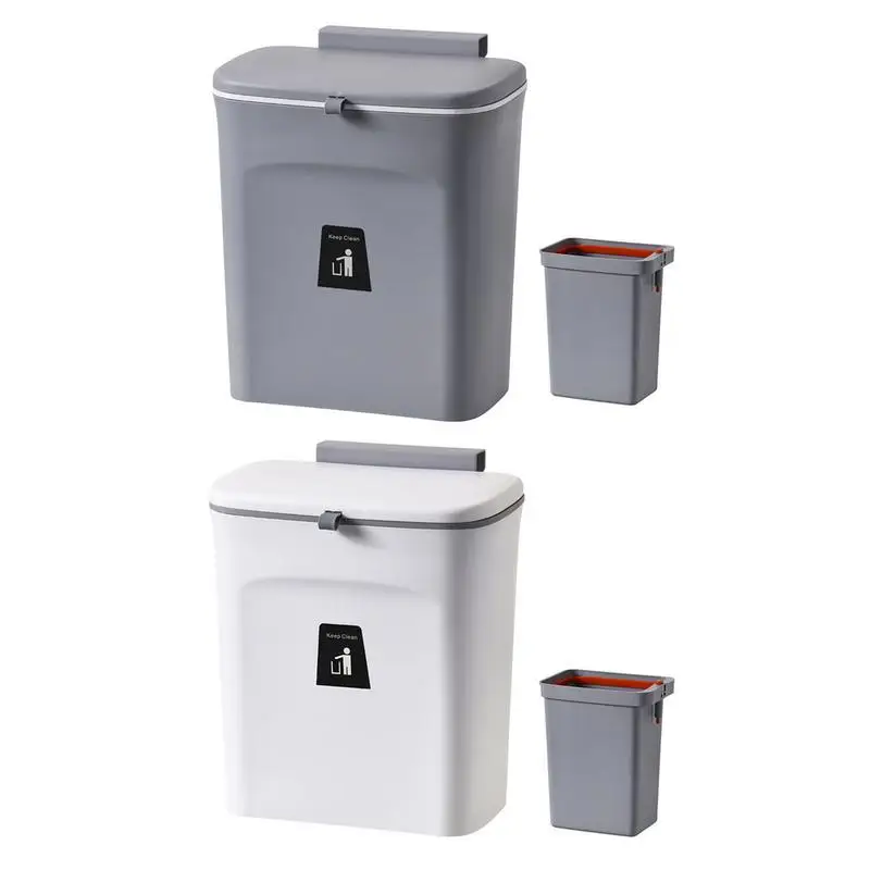 

Мусорный бак с крышкой большой емкости кухонная корзина для мусора настенная корзина для мусора