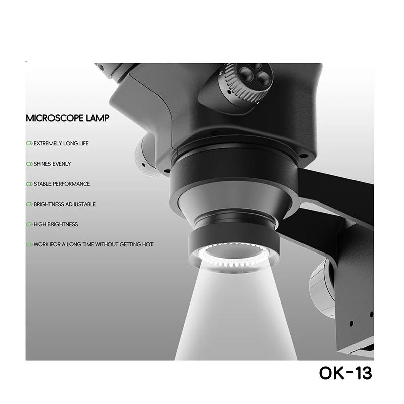 Лампа для микроскопа KSLID OK-13 используйте бусины лампы-пули улучшения яркости
