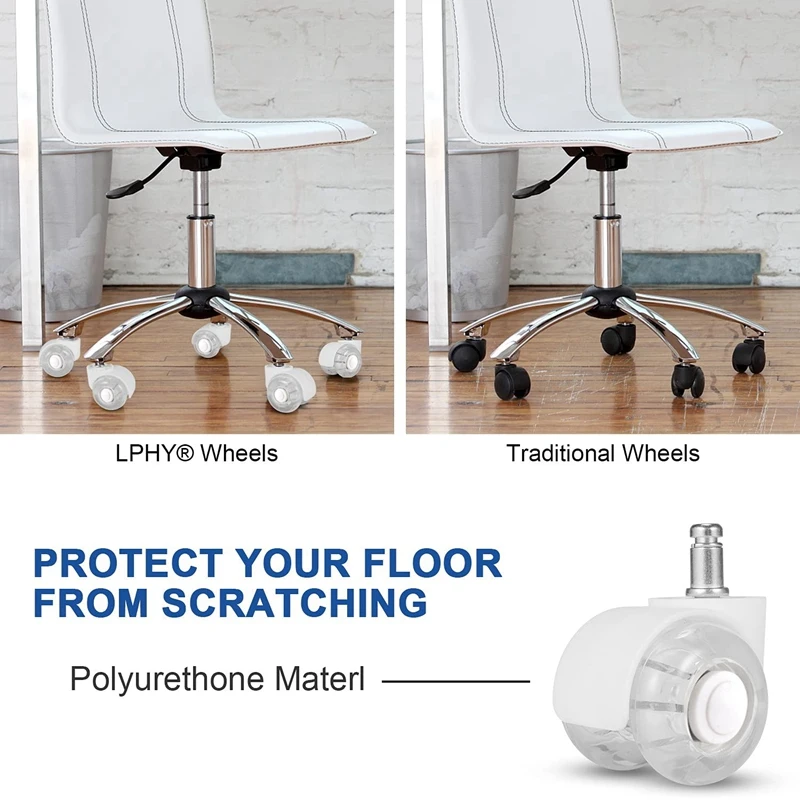5 шт. колёса для офисных стульев 2 дюйма |