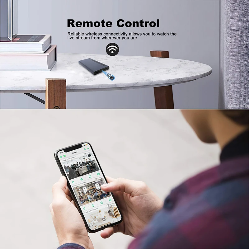 Внешний аккумулятор SEHOINTL 4K миниатюрная Wi-Fi камера микро видеокамера ИК-камера