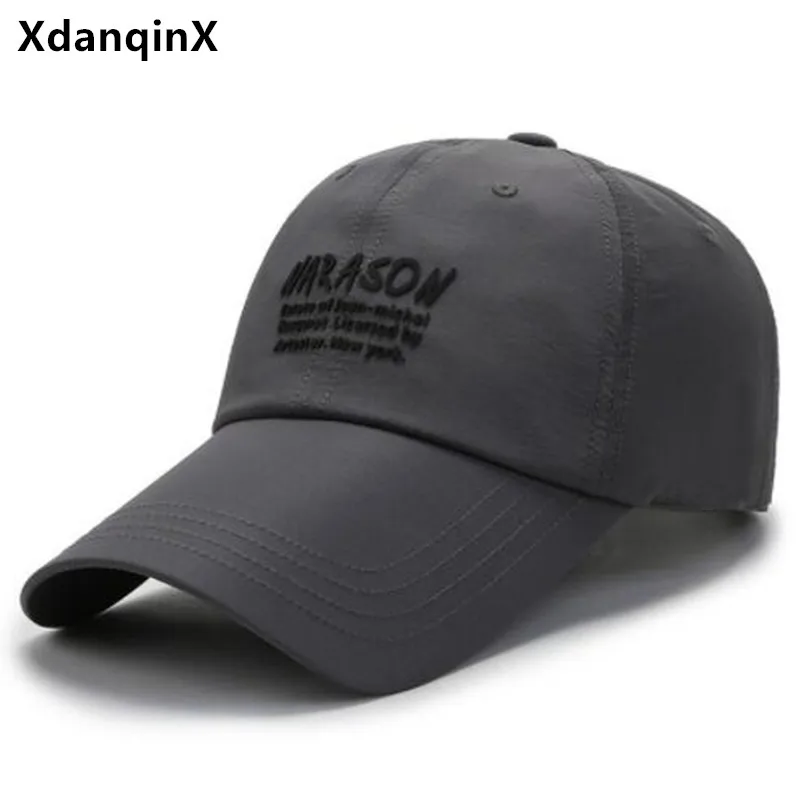 

XdanqinX New Summer Mesh Breathable Baseball Caps For Men Women UV Protection Fashion Couples Sports Cap Snapback Cap Travel Hat