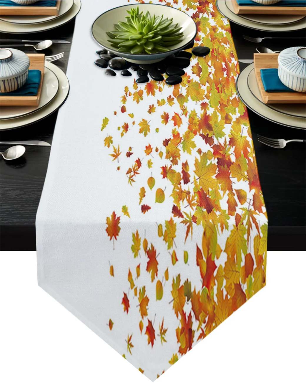 

Maple Leaf Fall Table Runner Kitchen Dinning Table Decor Wedding Table Decor Tablecloth and Placemats