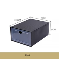 folobe thickened plastic shoes organizers transparent shoe box for jordan 1 anti oxidation stackable snack cabinet shoe box