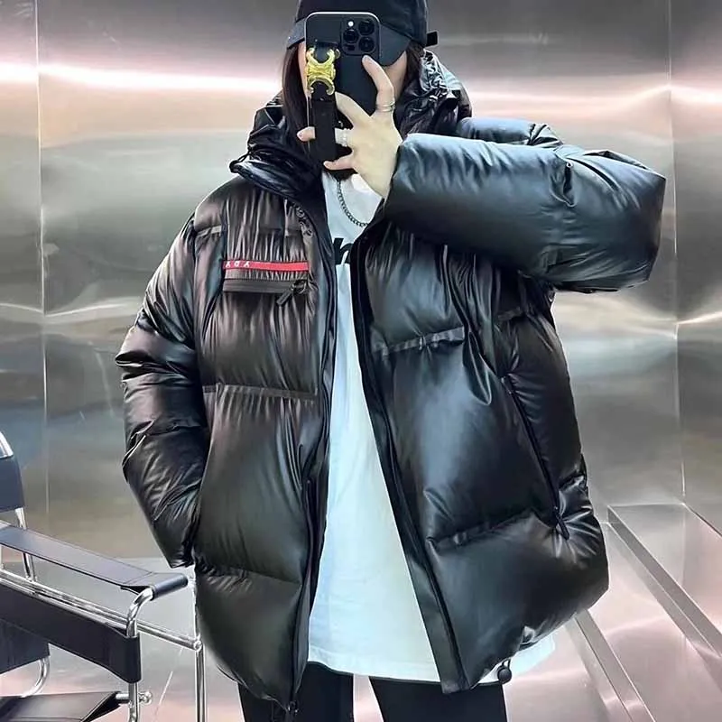 Winter New Women Brand Cotton Clothing High Quality Plus Velvet Warm Hooded Down Jacket Casual Loose Fashion Coat Female Clothin