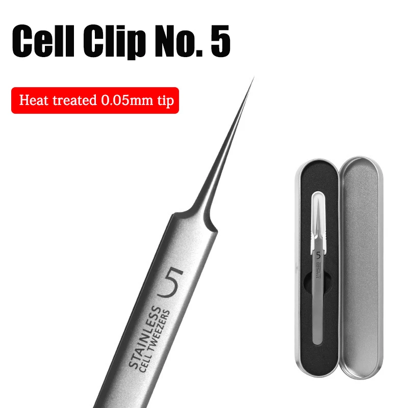 

Ultra-fine No. 5 Cell Pimples Blackhead Clip Tweezers Beauty Salon Special Scraping & Closing Artifact Acne Needle Tool