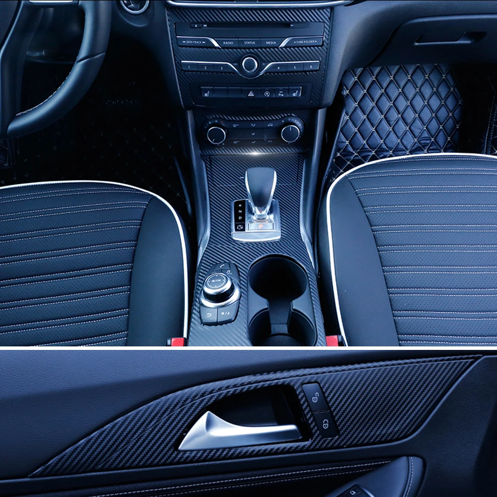 

Для Infiniti Q30 QX30 2015-2018 центральная консоль приборная панель воздушная дверная ручка наклейка из углеродного волокна наклейки автостайлинг аксессуары