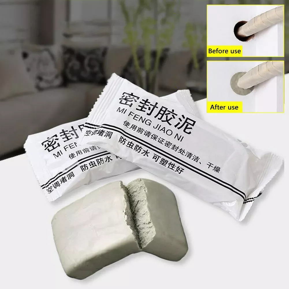 

Wall Hole Sealing Glue Air-conditioning Mending Wall Hole Sewer Pipe Sealing Mud Sealant Household Accessories