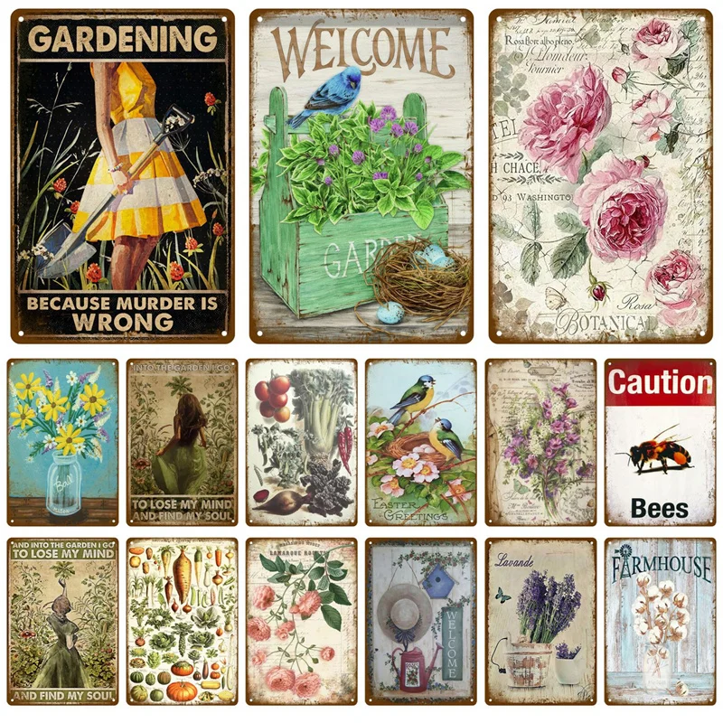 Металлический знак Настенный декор для кафе дома сада фермы пляжа хижины