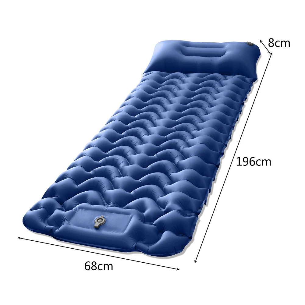 Inflatable Camping Sleeping Bed Ultralight Foldable Outdoor Mattress Leakproof Wear-resistant Self-rebound for Camping Trekking images - 6