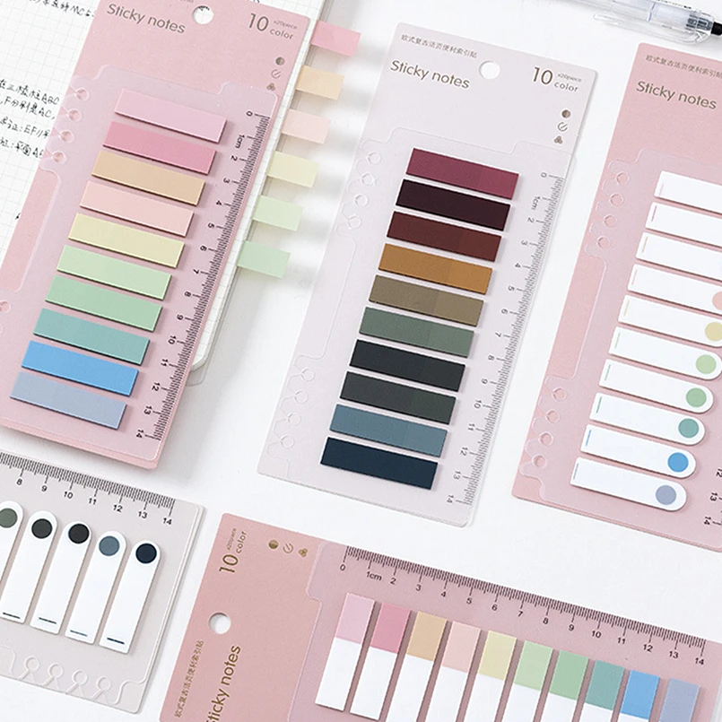 

1pcs Colorful Sticky Notes Memo Pad Label Note Bookmarks Notepad School Office Stationery Supplies