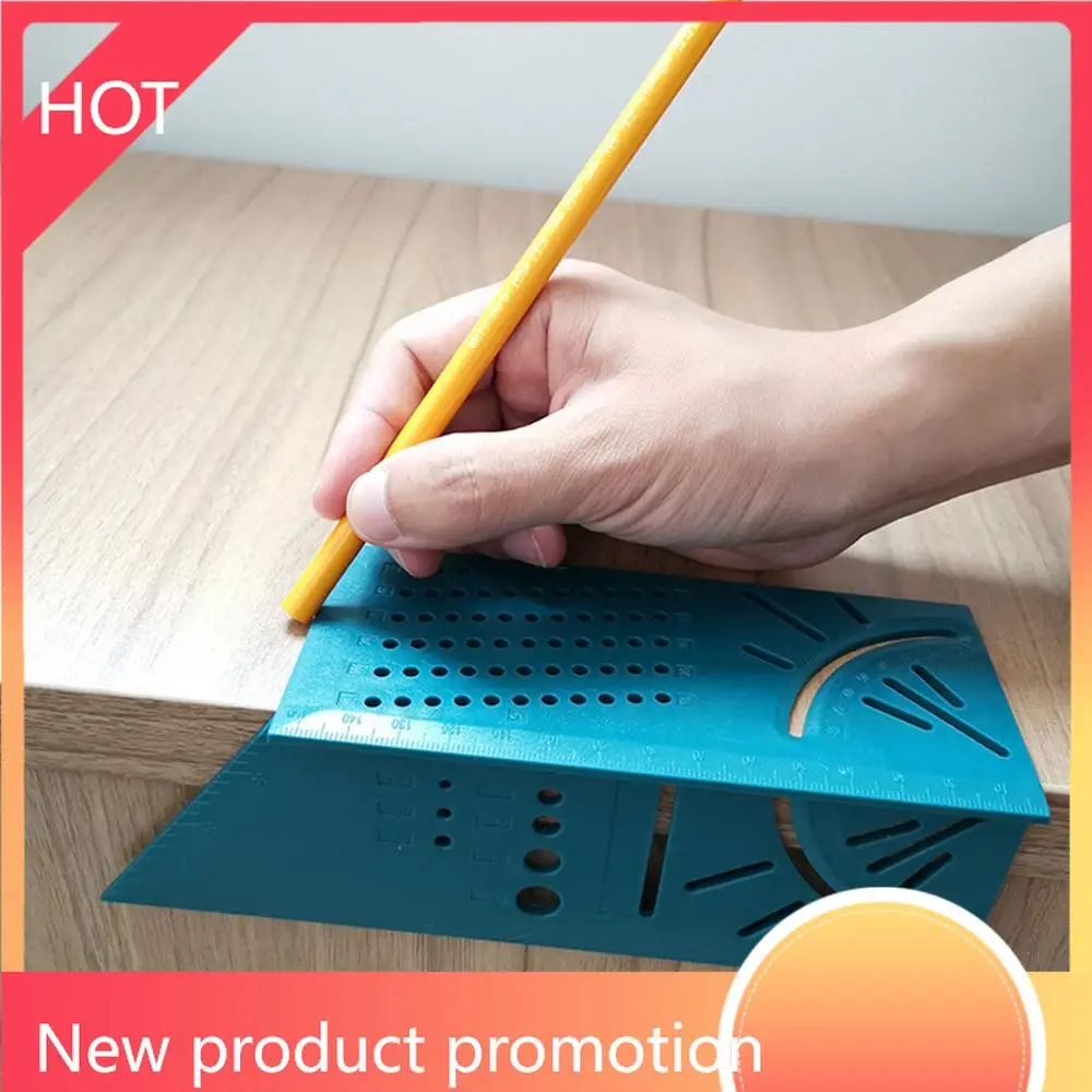 

Plastic Woodworking 3D 90 Degree Woodworking Multifunctional Square Angle Meter Protractor T-type Ruler Angle