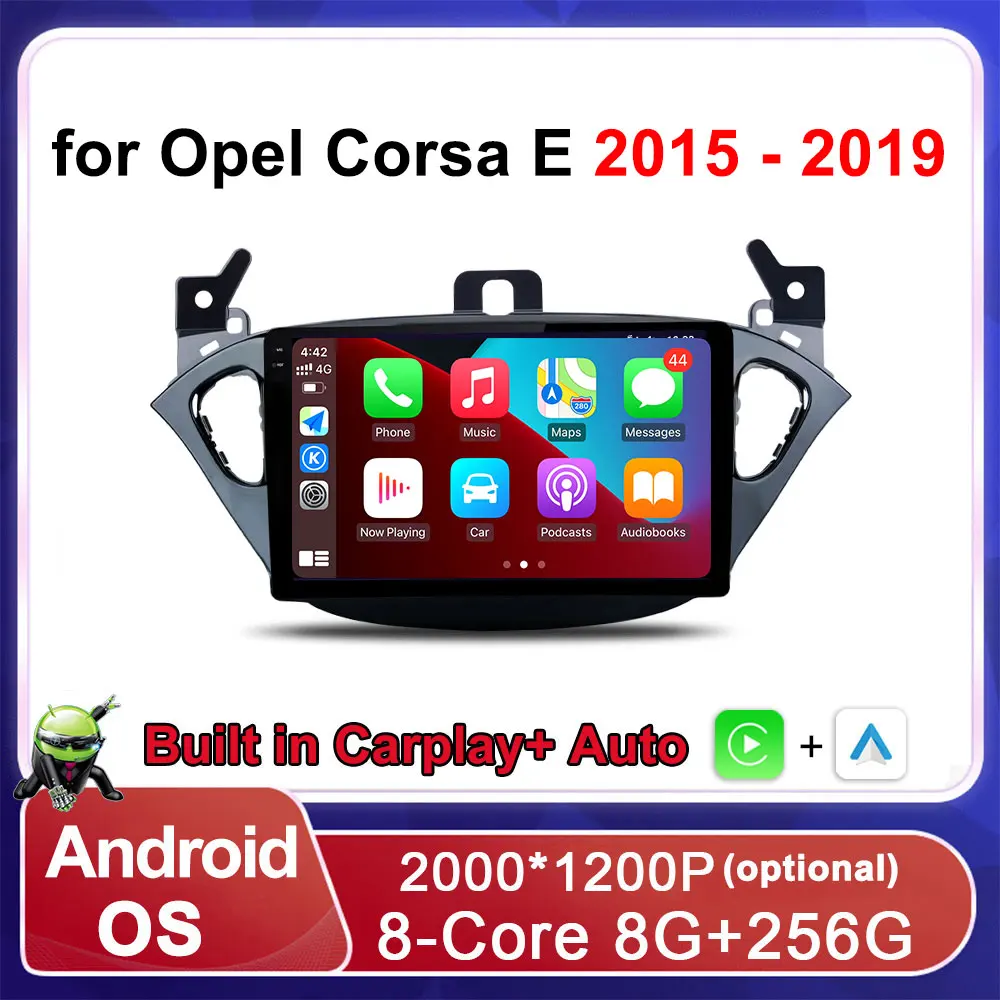 9-дюймовый Автомобильный Мультимедийный Плеер IPS Android Для Opel Corsa E 2015-2019 С