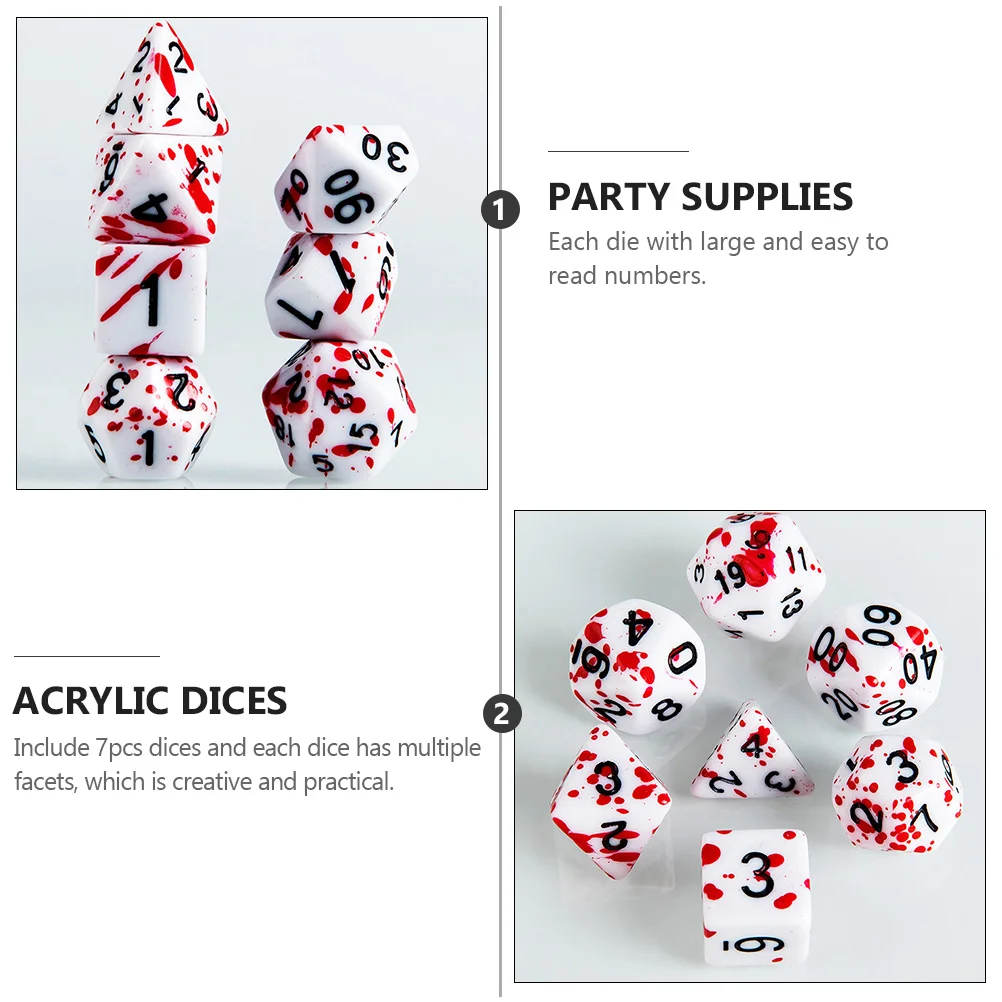 Игральные кубики настольные Наборы для ролевых игр акриловые крутые наборы