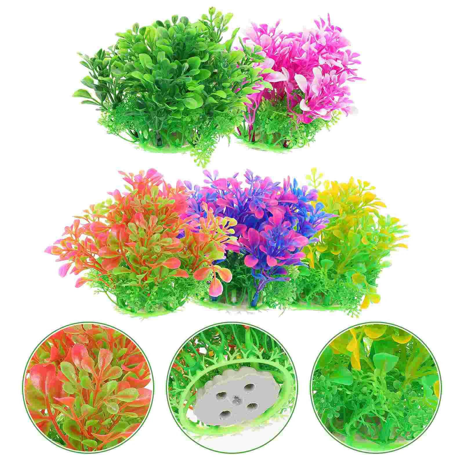 

Aquatic Aquarium Fish Tank Grass Artificial Simulation Water Ornaments Fake Underwater Plants， Lifelikerealistic Hideout