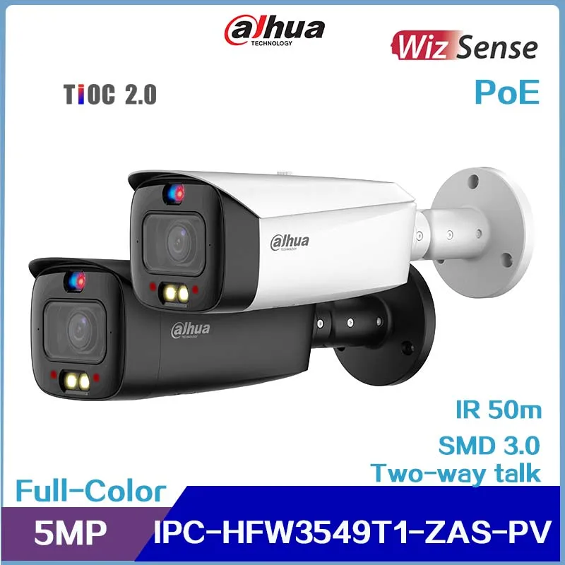 

New Dahua IPC-HFW3549T1-ZAS-PV 5MP Smart Dual Illumination Active Deterrence Vari-focal Bullet WizSense Network Camera