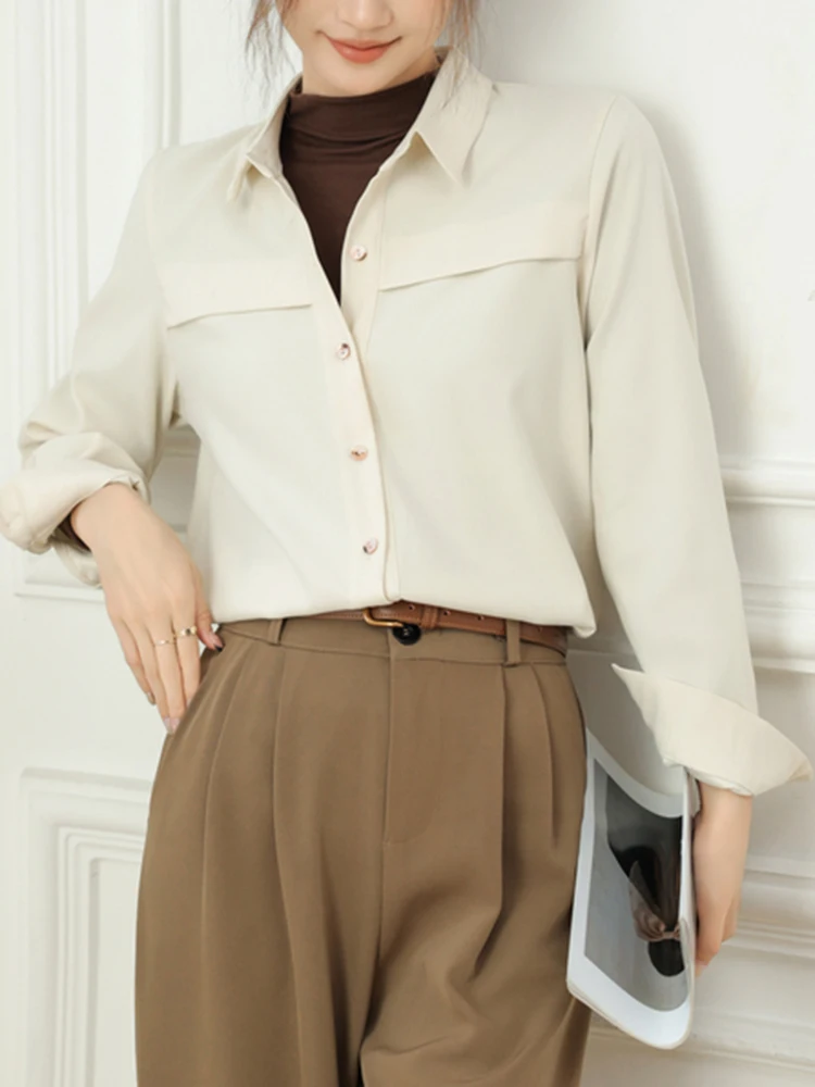 Рисунок 5 - Винтажная женская рубашка QOERLIN с длинным рукавом