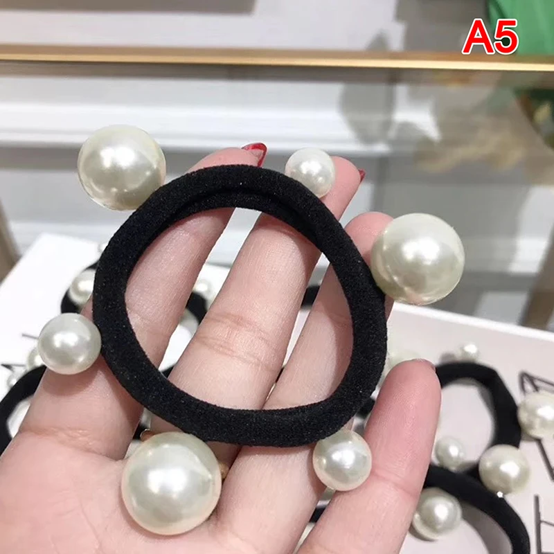 

Женские резинки для волос с большим жемчугом, резинки для волос, аксессуары для волос, 2022