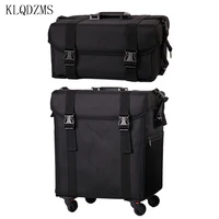 klqdzms cosmetic bag trolley case set professional multifunctional makeup artist storage box oxford cloth large trolley case
