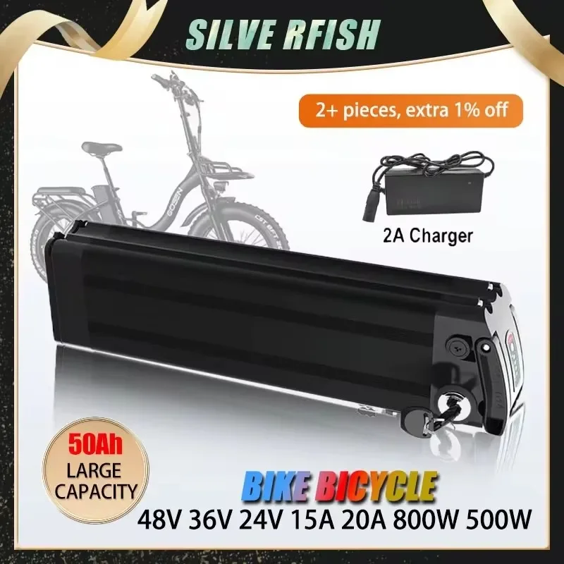 Литий-ионный аккумулятор 48 В 20 Ач для замены аккумулятора Silver Fish GW20 KS26 встроенный