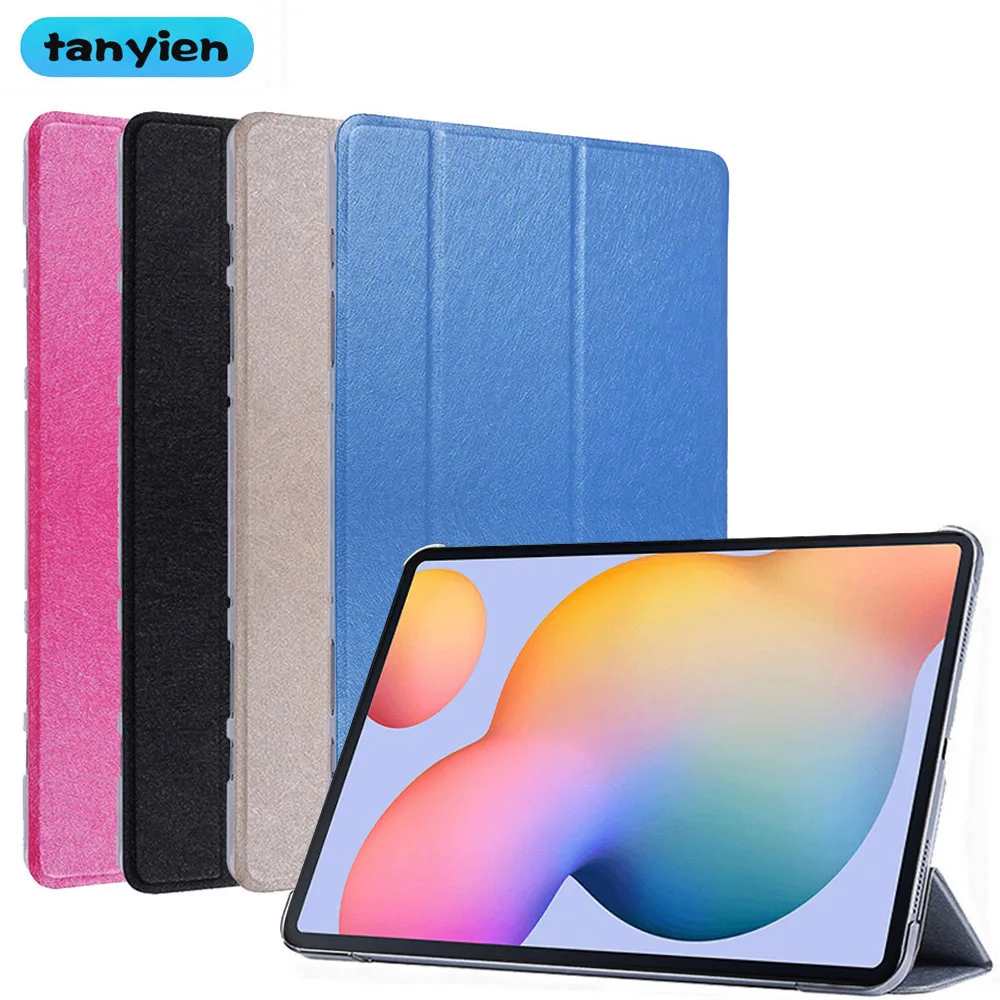 

Tablet Case For Samsung Galaxy Tab S6 Lite 10.4 2020 2022 SM-P610 SM-P615 SM-P613 SM-P619 Trifold PU Leather Stand Flip Cover