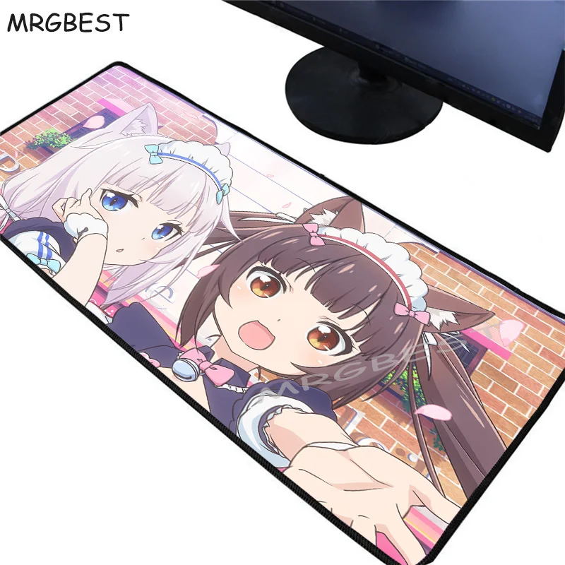 

MRGBEST High School Cute Girl Anime Mouse Pad Large Lockedge Computer Game Padmouse Quality Player To Mousemat Csgo Xl
