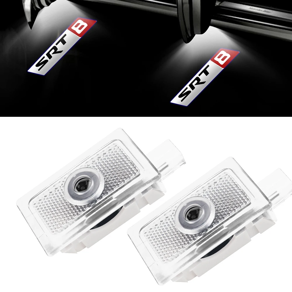 SRT8 Logo Projector Door Shadow Light Для Chrysler Dodge Avenger 2005-2014 Автомобильный Дверной Светильник 12 В/24