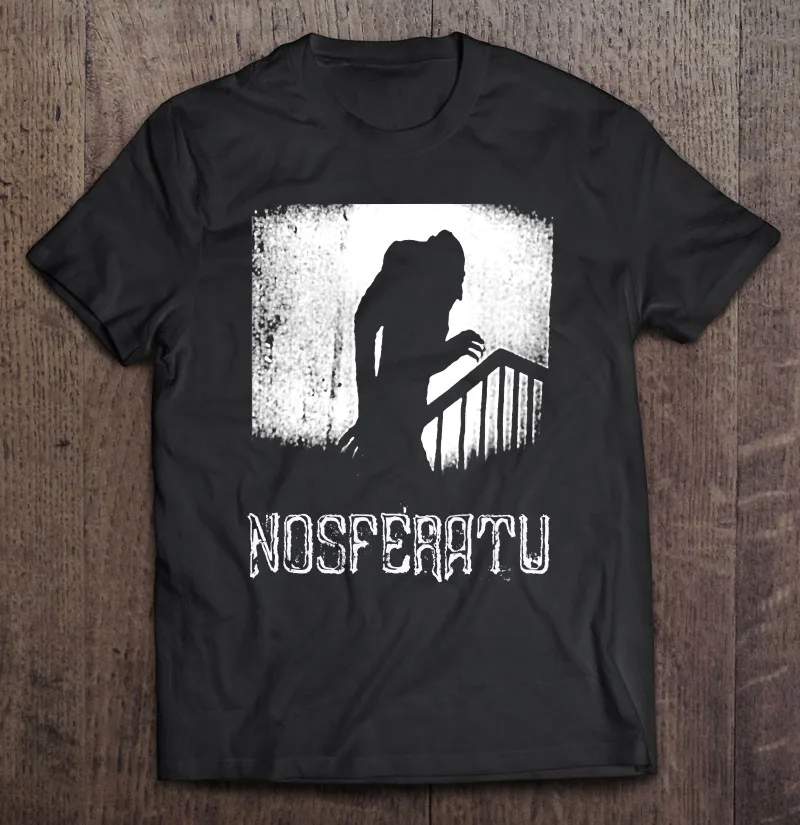 

Классическая мужская футболка Nosferatu из фильма «Ужасы вампир», мужские рубашки, блузки, базовые футболки оверсайз, футболка, графтированные ...