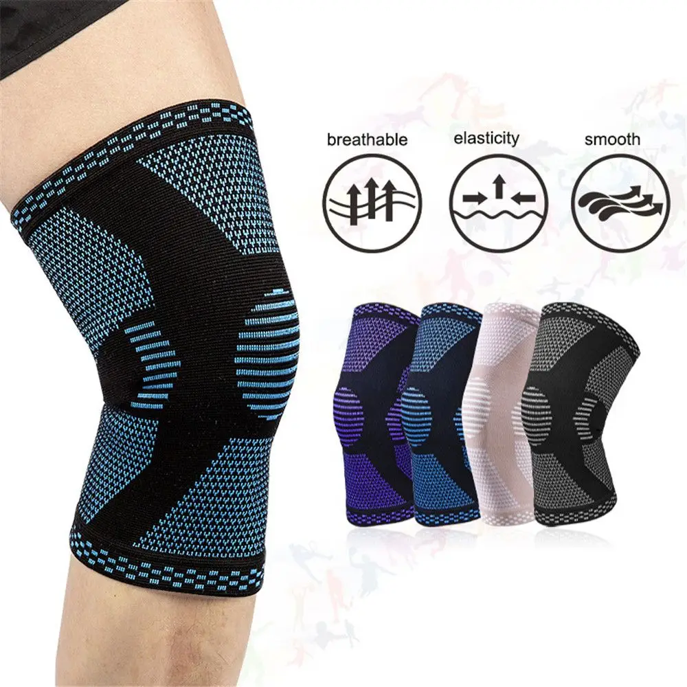

Fitness Running Cycling for Basketball Volleyball Pain Relief Knee Support Braces Sport Compression Sleeve Knee Pad