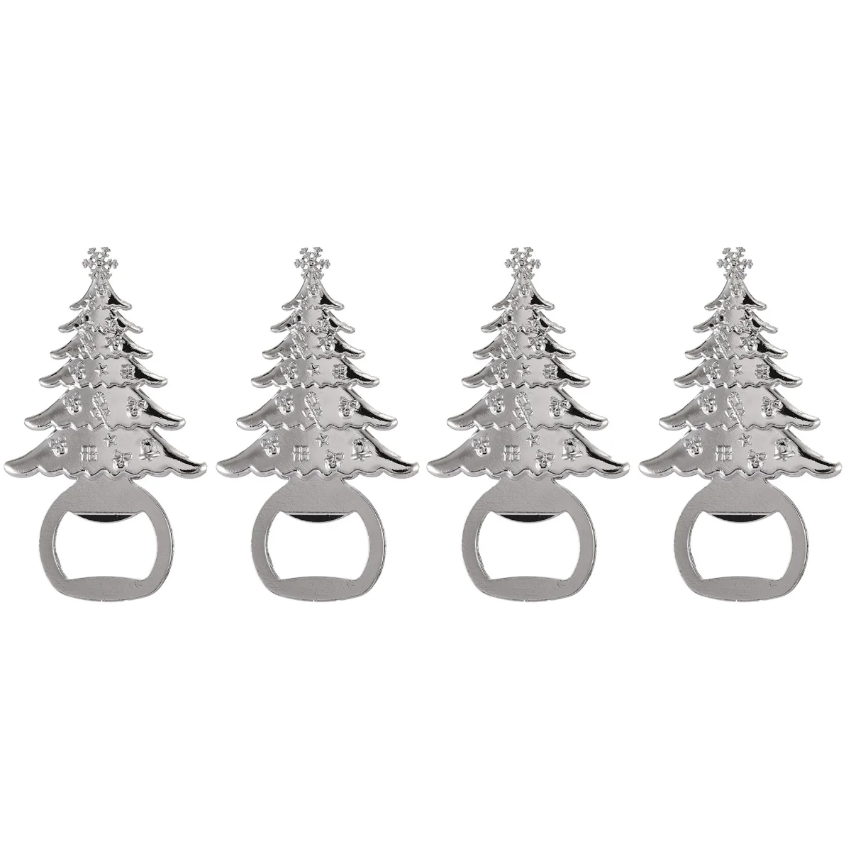 

4 Christmas Tree Shape Xmas Bottle Opening Tool