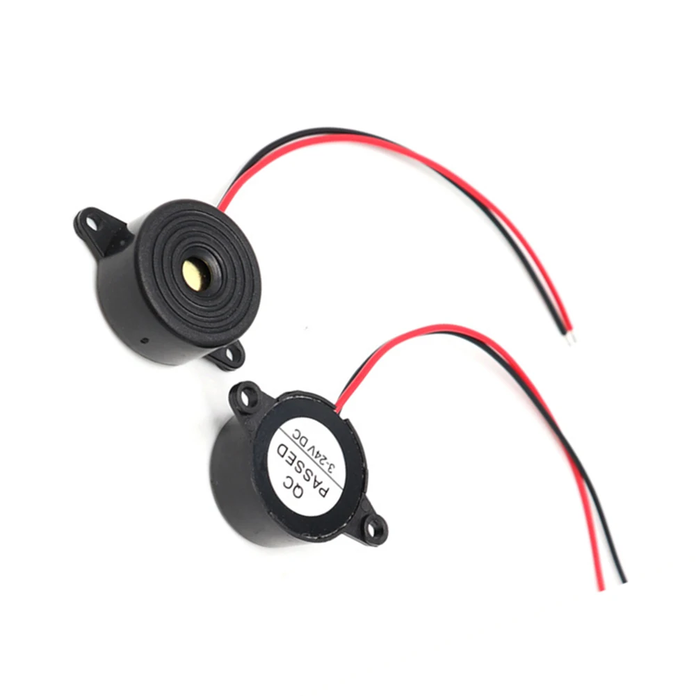 

100% High-quality New Products ABS And Electric Components Piezo Buzzer 12V DC 12V DC 2 Wired Connctor 2.2x2.2x1cm
