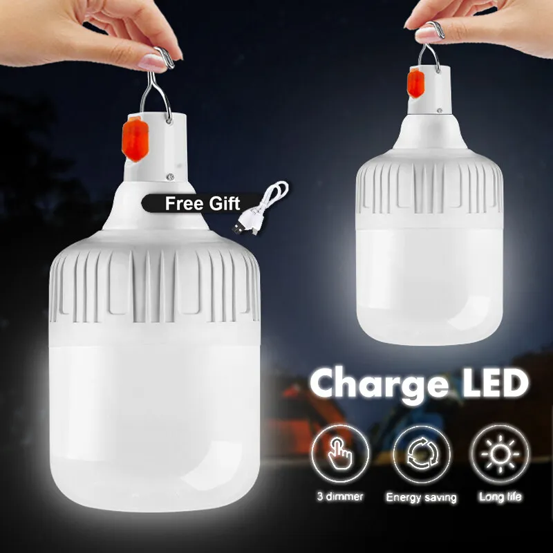 

Lampwith Emergency Tent Porch Rechargeable Portable Mobile Garden Lantern Lighting Camping For Fishing Patio Lights Hook