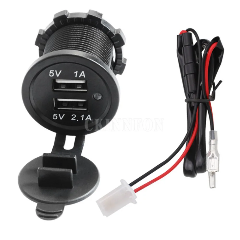 

Автомобильное зарядное устройство с двумя Usb-портами, 5 В, 3,1 А, 12-24 В
