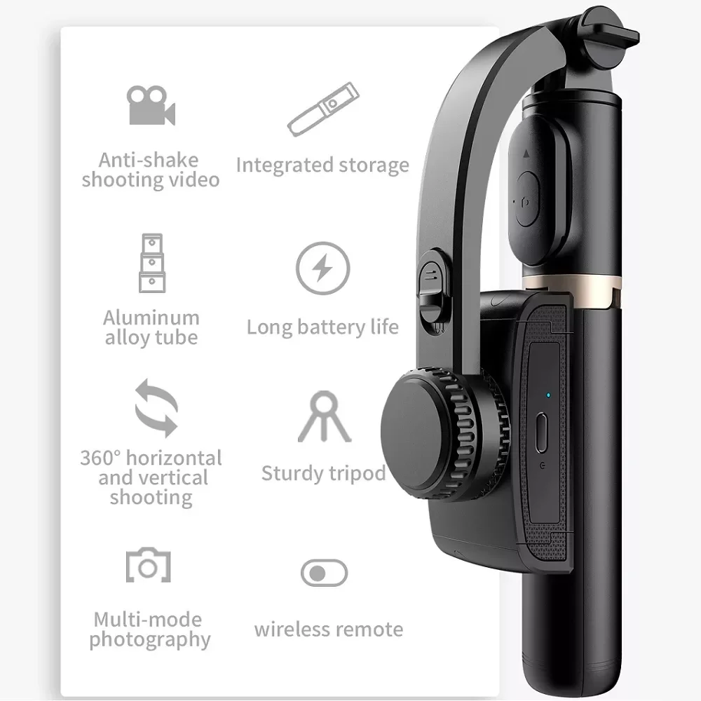 Фото Ручной карданный стабилизатор FANGTUOSI с Bluetooth для смартфона экшн-камеры видеозаписи Vlog Live №5
