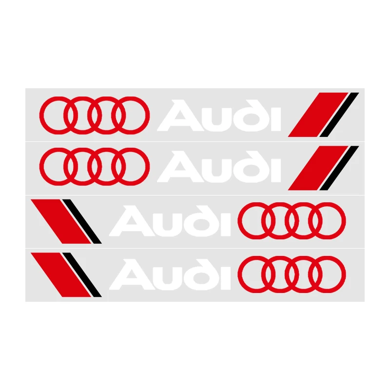 

4 шт. наклейка на дверную ручку автомобиля, автозначок, аксессуары для Audi QUATTRO Sline RS A4 B8 B6 B7 B9 A3 8P 8V 8L A6 C7 C6 C5 A5 Q2 Q3 Q5