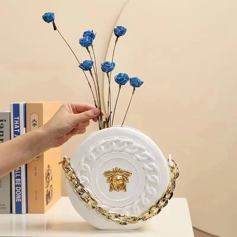 2025 Ваза для цветов в скандинавском стиле женское тело половина лица ваза