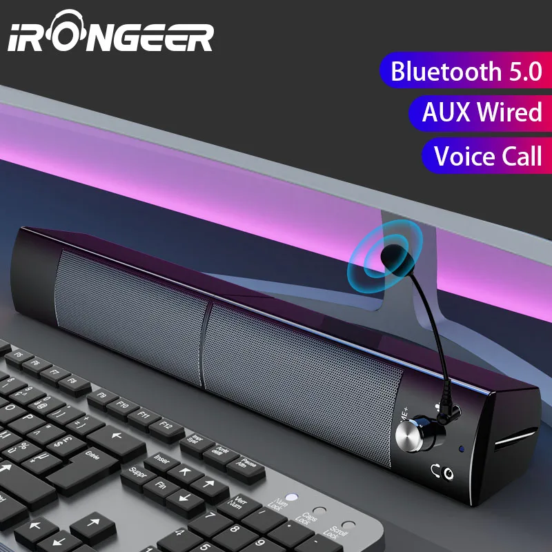 USB Computer Speakers PC Speaker Soundbar With Microphone Altavoces Desktop Sound Bar Music Boombox Home Theater