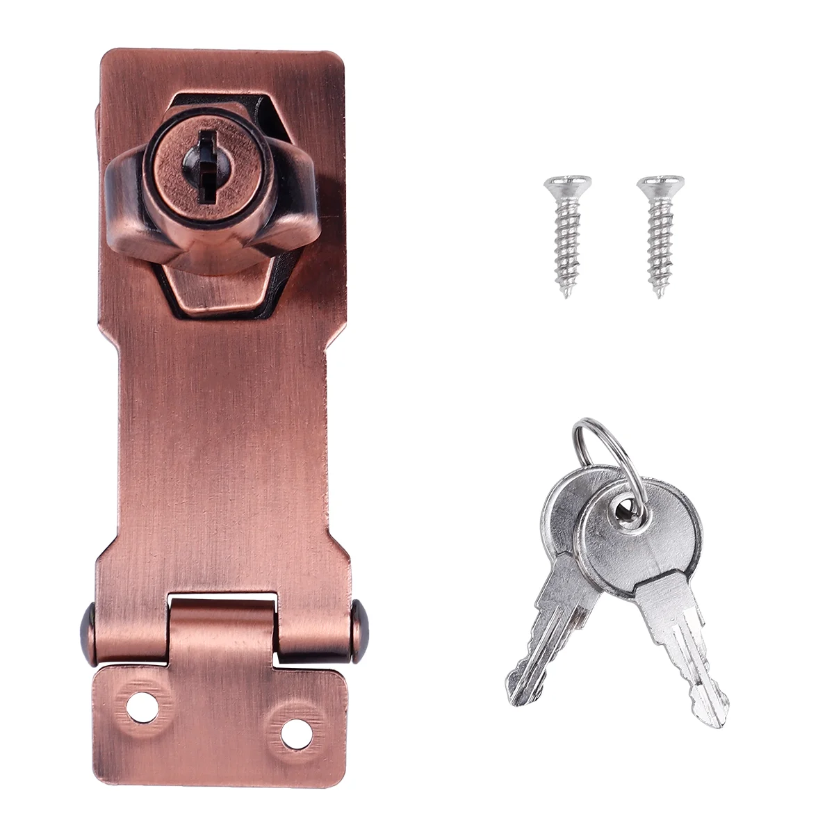 

3 Inch Door Latch Keyed Padlocks Safety Locking Hasp Gate Hasp Door Lock Padlock Hasp Zinc Alloy Door Keyed Hasp Locks