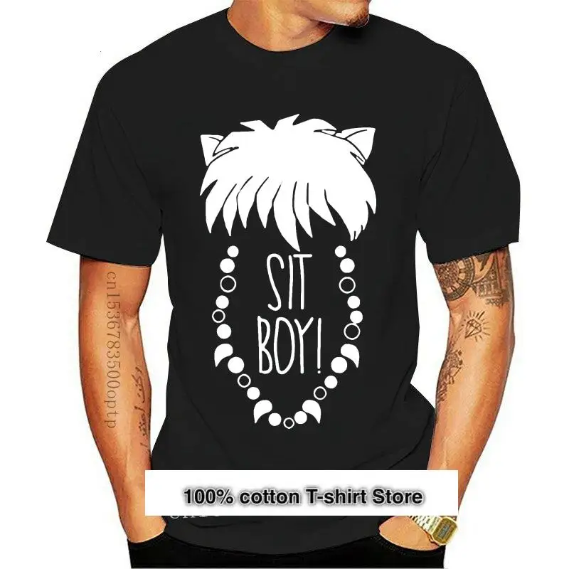 

Camiseta de Inuyasha para Boy, camisa с принтом Sit Boy, 2021