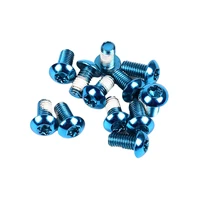 12 pieces bicycle disc brake rotor bolts metal alloy steel colored screws precision parts outdoor sports maintenance kit