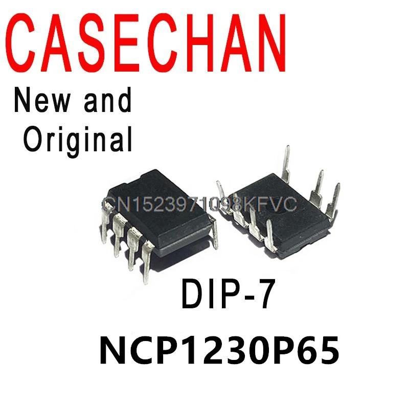 5 шт., новый и оригинальный чип управления питанием 1230P65 DIP-7, в наличии IC NCP1230P65