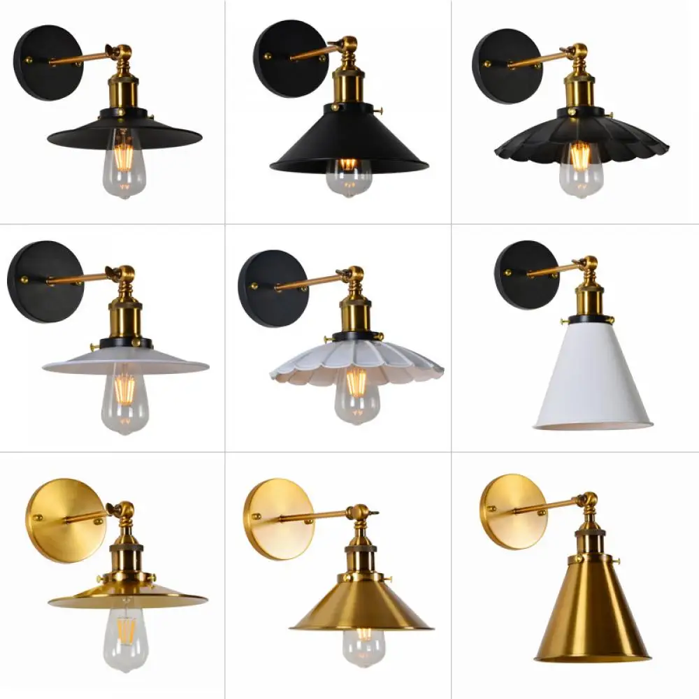 

Настенный ретро-светильник E27, прикроватный светильник в стиле индастриал для лофта, 110-240 В, настенный светильник для украшения дома, ресторана, бара, настенный светильник